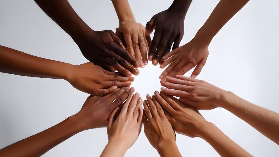Hands joined together representing François Consulting Group core values